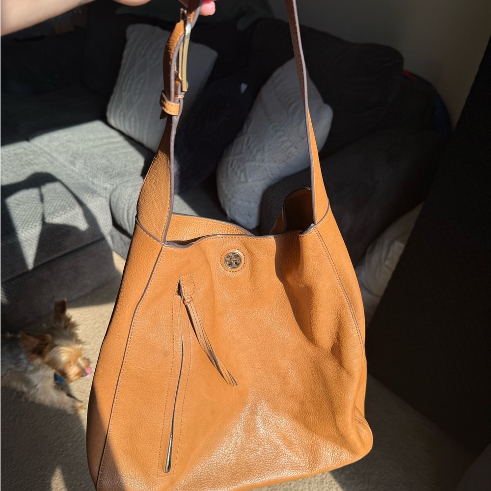 Tory Burch Tan Leather Hobo Bag